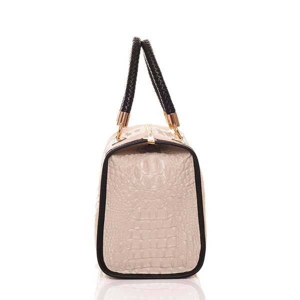 Usnjena torbica Bowling Beige-image-3