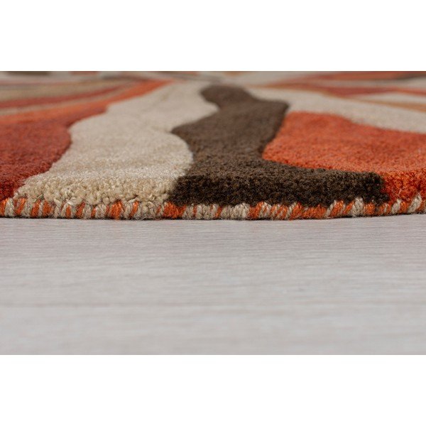 Oranžna preproga Flair Rugs Splinter, ⌀ 135 cm-image-2