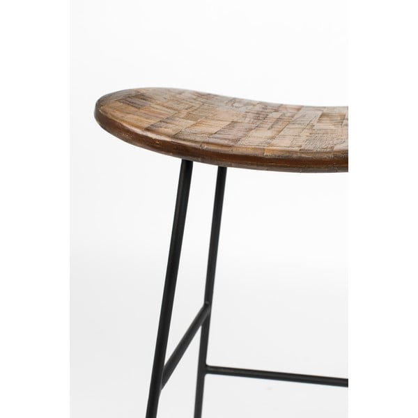 Barsko stol 2 ks v naravni barvi (višina sedeža 62 cm) Tangle – White Label-image-1