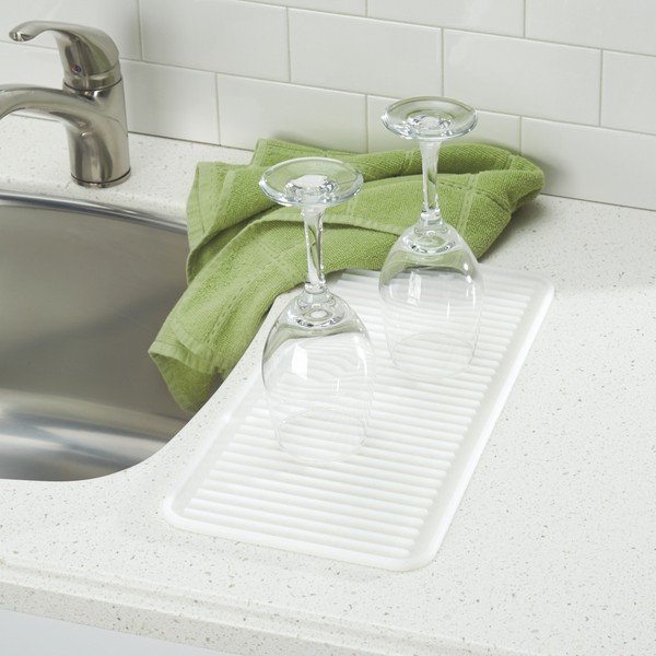Silikonski odcejalnik za posodo iDesign Lineo Drying Mat, 40,5 x 20,5 cm-image-3