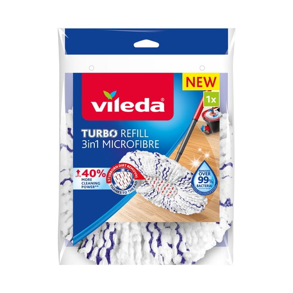 Nadomestna krpa za čiščenje tal Vileda Turbo 3v1-image-1