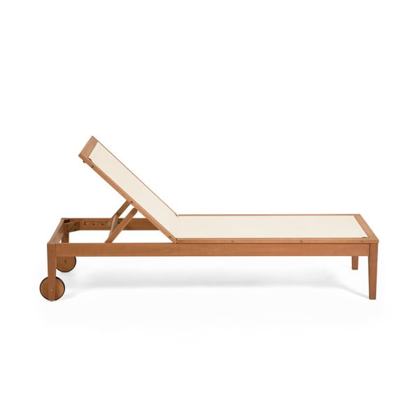 Bež vrtni ležalnik iz evkaliptusovega lesa Kave Home Caterin-image-3