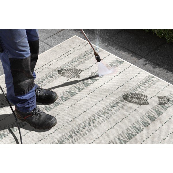 Zeleno-krem zunanja preproga NORTHRUGS Bahamas, 160 x 230 cm-image-1