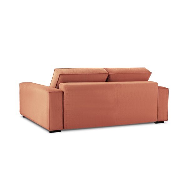 Roza žametna raztegljiva zofa Mazzini Sofas Azalea-image-4