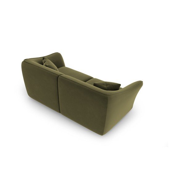 Zelena žametna sedežna garnitura 206 cm Tokyo – Cosmopolitan Design-image-3