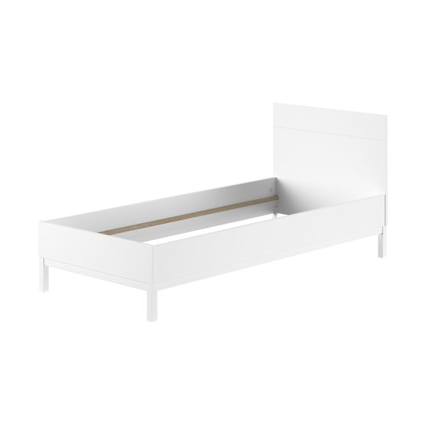 Bela otroška postelja iz masivnega bora brez letvenega dna 90x200 cm Eva – Vipack