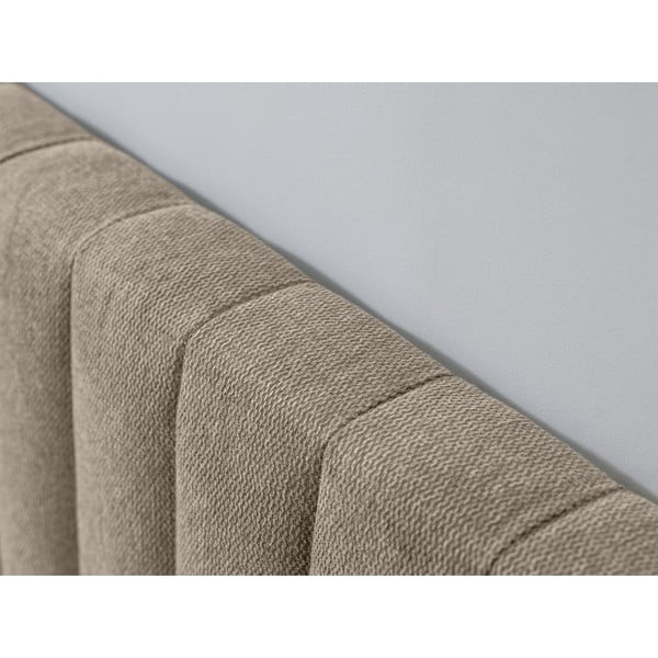 Bež/naravna zakonska postelja z letvenim dnom 180x200 cm Oceane – Bobochic Paris-image-3