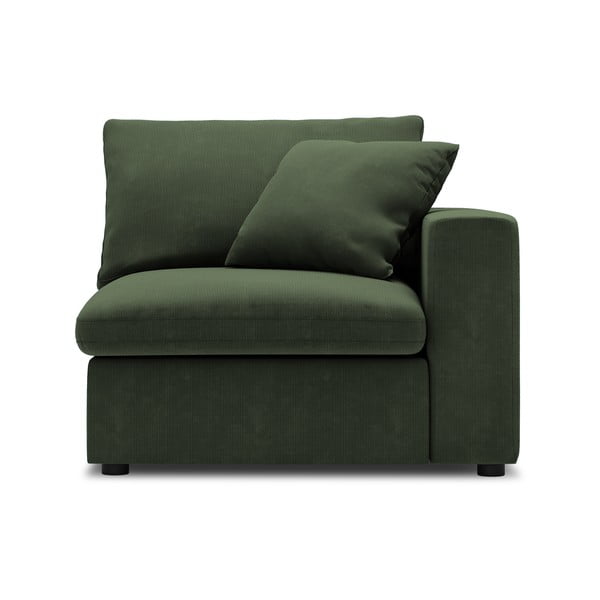 Temno zelen kotni del modularne zofe Windsor & Co Sofas Galaxy, desni kot