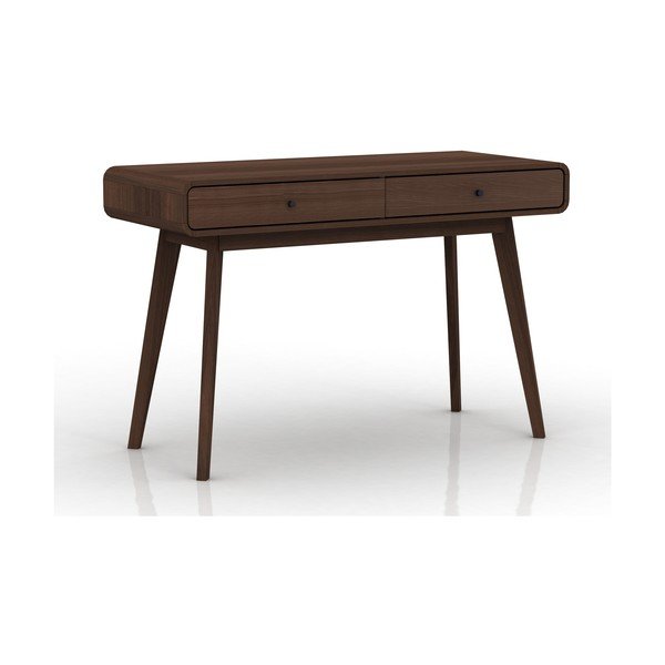 Pisalna miza v orehovem dekorju 50x120 cm Cassie – Støraa-image-1