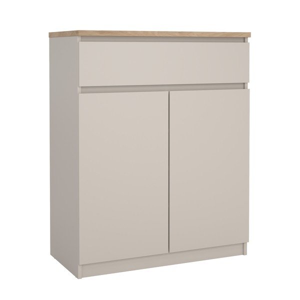 Kremno bela komoda 80x100x40 cm Naia – Tvilum