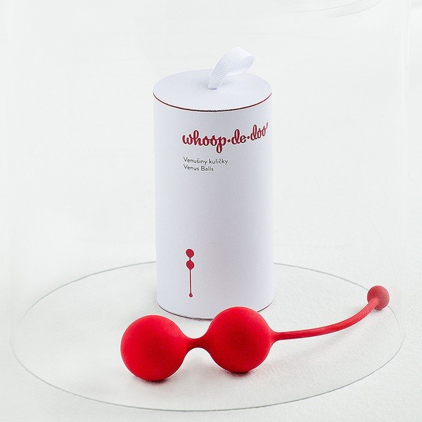 Rdeče dizajnerske venerine kroglice Whoop.de.doo, 65 g-image-1