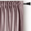 Svetlo rjava žametna zavesa za delno zatemnitev 140x270 cm Pleat – Restilo