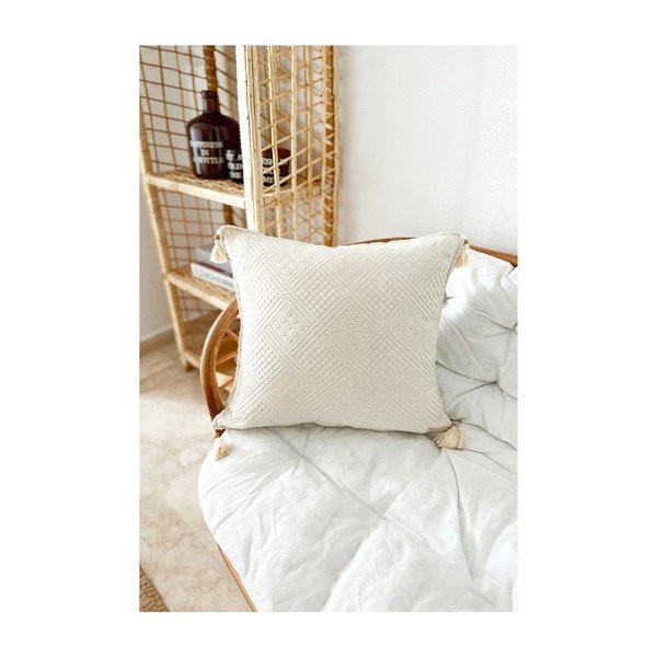 Prevleka za blazino iz organskega bombaža 43x43 cm Natural - Mila Home-image-2