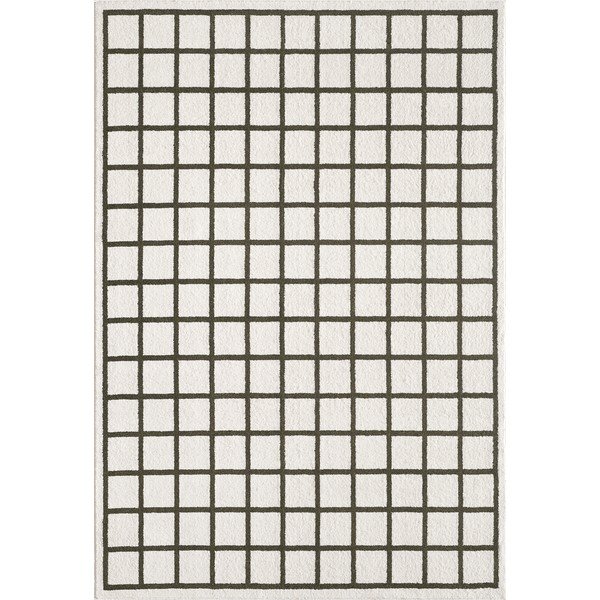 Temno zelena/kremno bela preproga 160x230 cm Picnic – ESTE