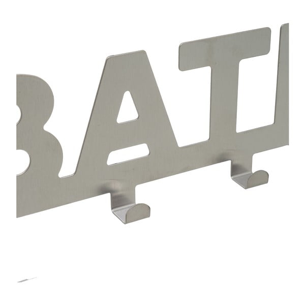 Kovinski obešalnik za vrata v mat srebrni barvi 32 cm Bath – Casa Selección-image-2