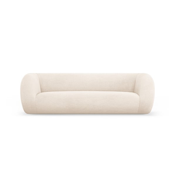 Kremno bela sedežna garnitura iz tkanine bouclé 230 cm Essen – Cosmopolitan Design