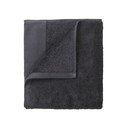 Temno sive frotirne bombažne brisače v kompletu 4 ks 30x30 cm Riva – Blomus