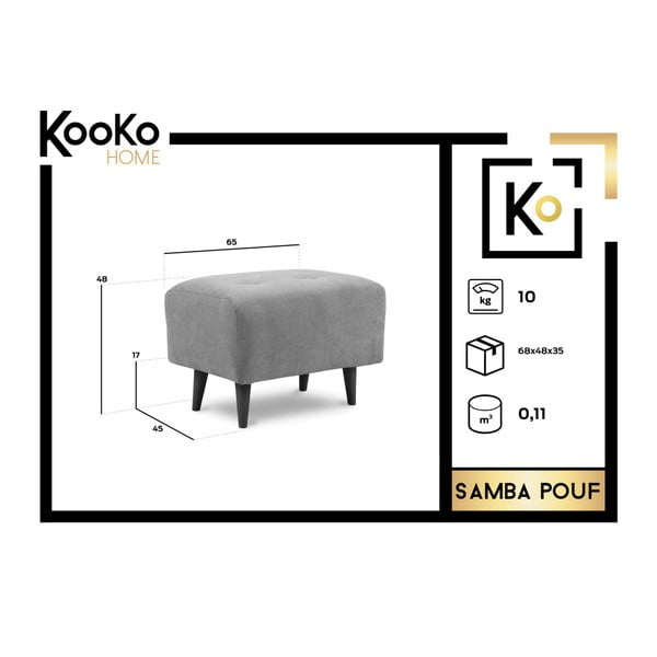 Kooko Home Samba siv podstavek za noge-image-1