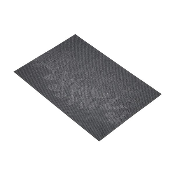 Temno siva Kitchen Craft Woven Leaves placemat