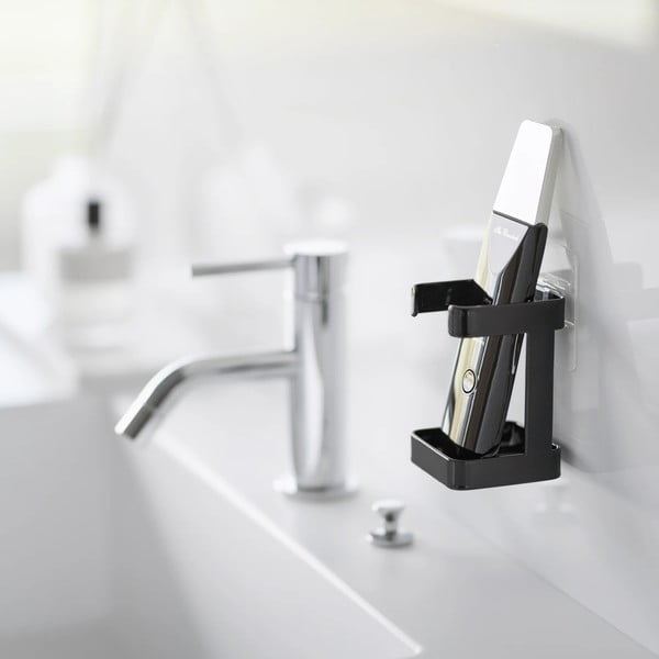 Črno kovinsko držalo za izdelke za nego kože Film Hook – YAMAZAKI-image-1