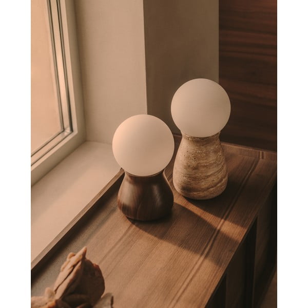 Bež namizna svetilka (višina 31,5 cm) Okeni – Kave Home-image-2