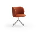 Oranžen oblazinjen jedilni stol Mogi – Teulat