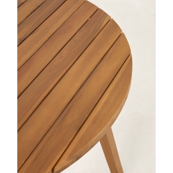 Vrtna jedilna miza iz akacijevega lesa Kave Home Vilma, ø 90 cm-image-3