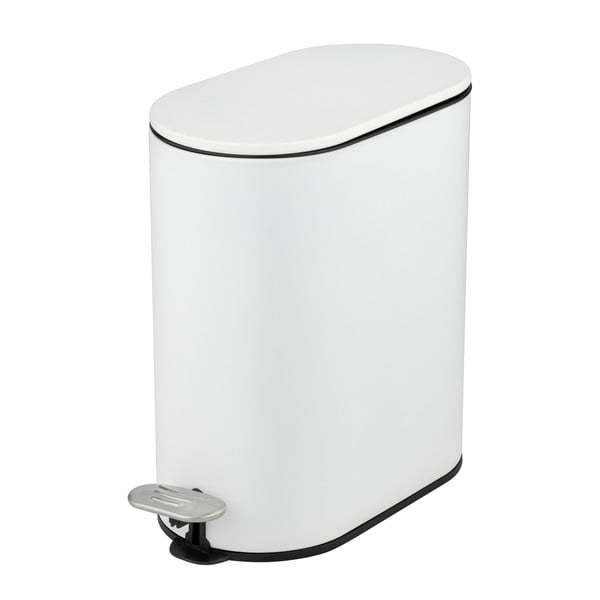 Mat bel jeklen koš za smeti s pedalom 5 l Collungo – Wenko