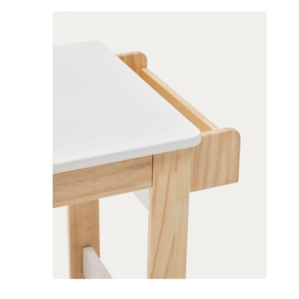 Otroška pisalna miza z belo mizno ploščo 40x77 cm Serwa – Kave Home-image-4