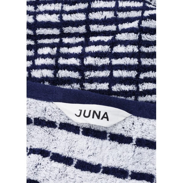 Belo-modra frotirna brisača iz mešanice bambusa 50x100 cm Nuance – JUNA-image-2