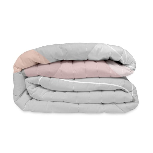 Rožnato/sivo bombažno prešito pregrinjalo 180x260 cm Range – Blanc-image-4