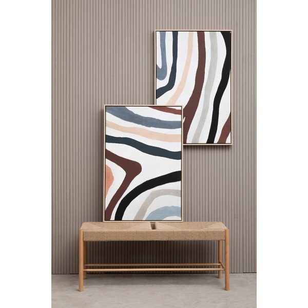 Slike v kompletu 2 ks z okvirjem/na platnu 63x93 cm Astratto – Premier Housewares-image-4