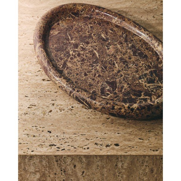 Marmorni dekorativni pladenj 28x43 cm Lenorel – Kave Home-image-1