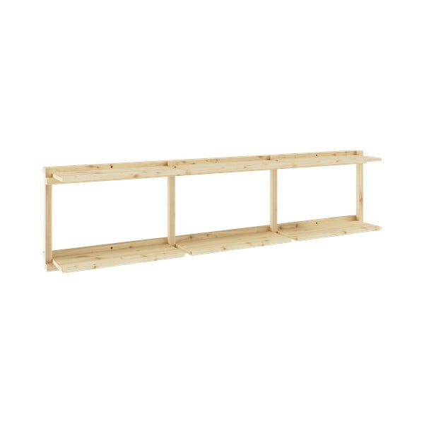 Stenska polica iz masivnega bora v naravni barvi 192x47,5 cm Groove – Karup Design-image-3