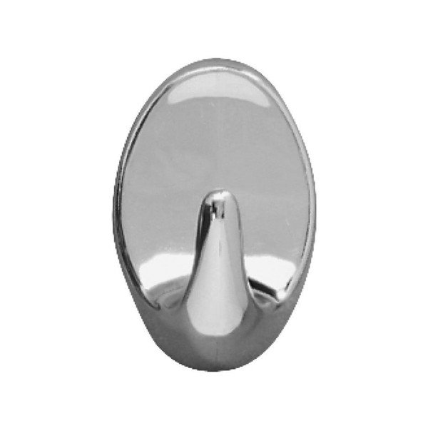 Komplet 2 stenskih kjukastih obešalnikov Wenko Maxi Hooks Chrome