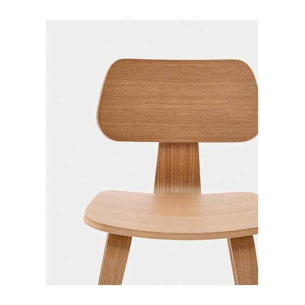 Jedilni stol v hrastovem dekorju Gena – Kave Home-image-3