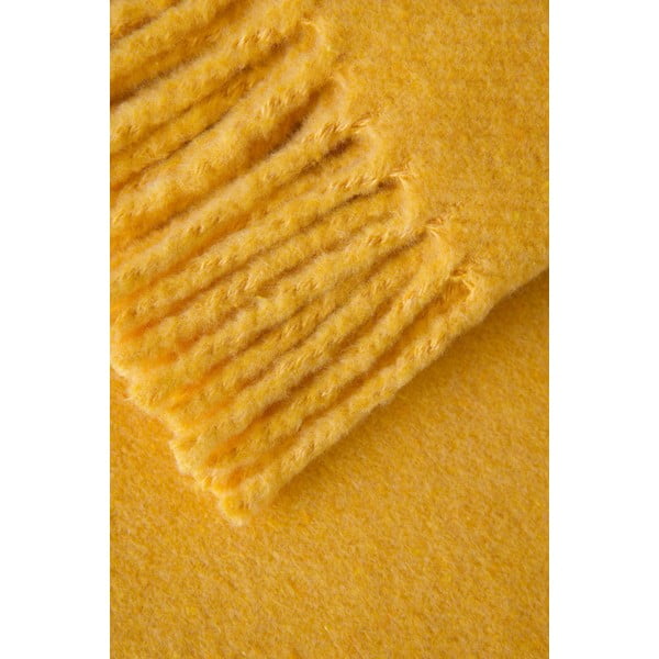 Rumena pletena odeja Euromant Basics, 140 x 160 cm-image-2