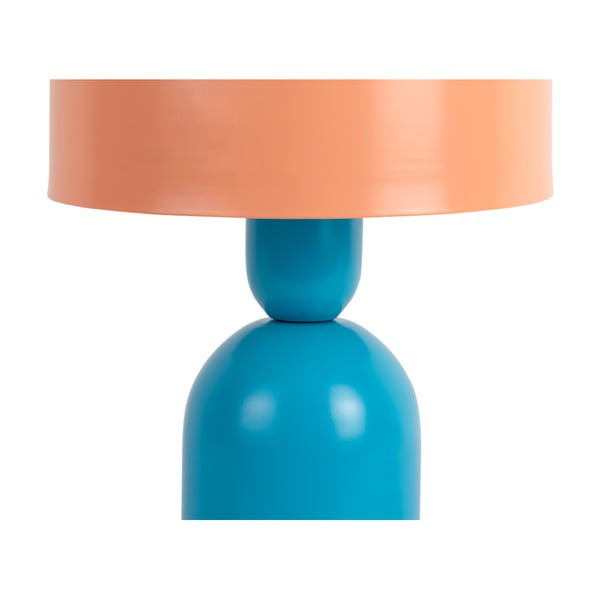 Modra/oranžna namizna svetilka (višina 24 cm) Double Funky – Leitmotiv-image-2