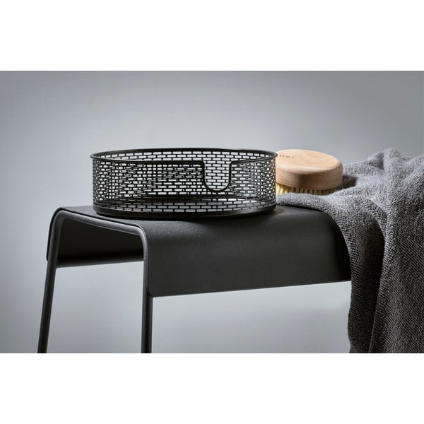 Črna kovinska košara za shranjevanje Zone Inu, ø 20 cm-image-2