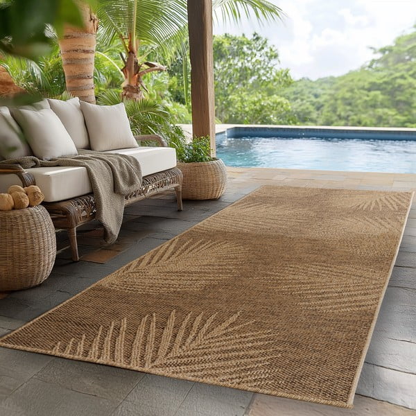 Rjav zunanji in notranji tekač 80x250 cm Timber 1403 – Ayyildiz Carpets-image-1