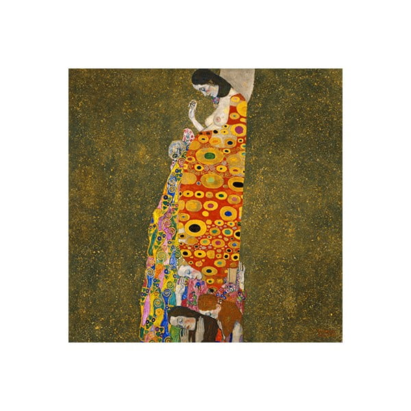 Reprodukcija Gustava Klimta - Upanje II, 40 x 40 cm