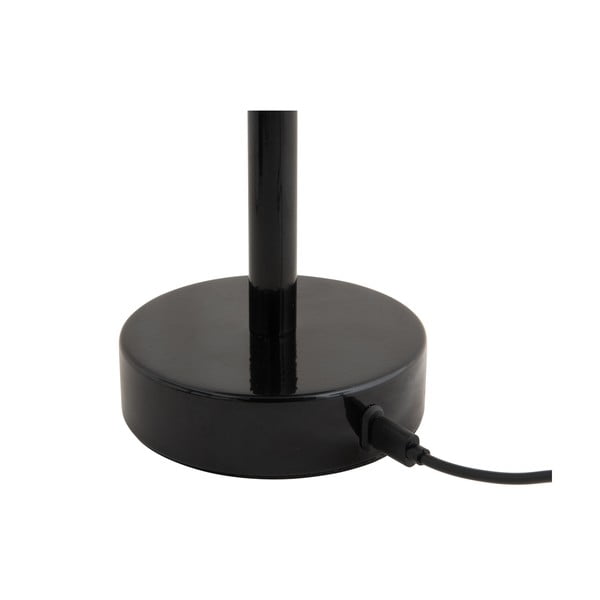 Črna LED namizna svetilka s kovinskim senčilom (višina 24,5 cm) James – Leitmotiv-image-4