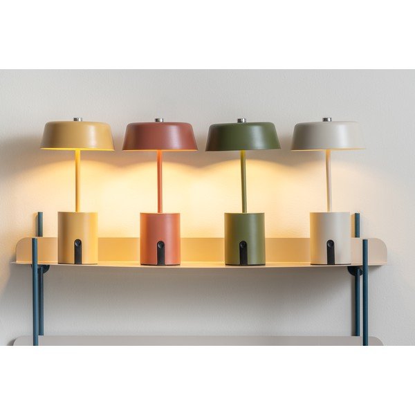 Oker rumena kovinska LED namizna svetilka (višina 22,5 cm) Elemental LED – Leitmotiv-image-2