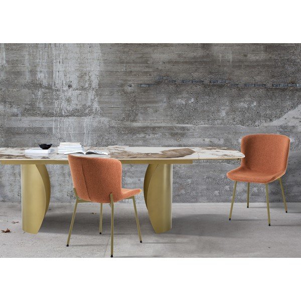 Oranžni jedilni stoli v kompletu 2 ks Snug – Tomasucci-image-1