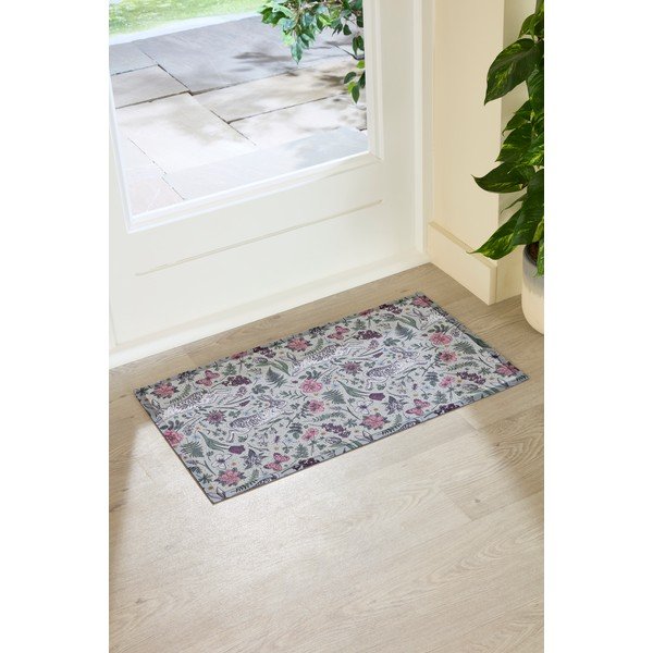 Predpražnik iz PVC-ja 40x70 cm Hare Wildflowers – Artsy Doormats-image-2