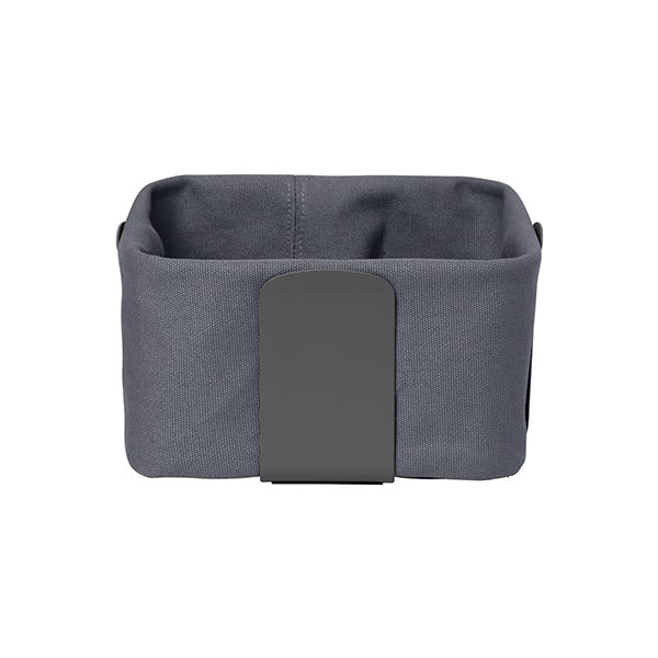 Temno siva tekstilna košara za kruh Blomus Magnet, 20 x 20 cm