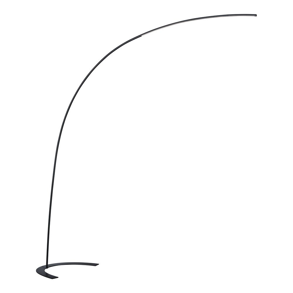 Temno rjava LED zatemnitvena stoječa svetilka (višina 210 cm) Shanghai