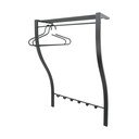 Črn kovinski stenski obešalnik s polico 75 cm Carve – Spinder Design
