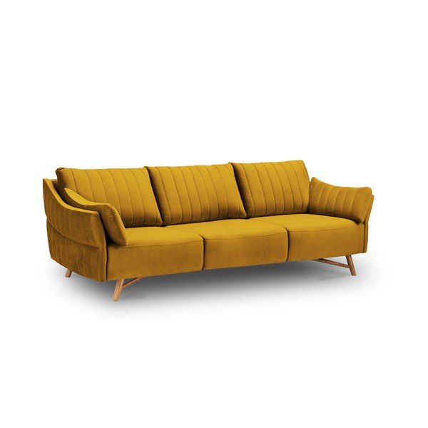 Rumena žametna zofa Interieurs 86 Elysée, 232 cm-image-4