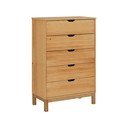 Visoka komoda iz masivnega bora v naravni barvi 113x39 cm Post – Støraa